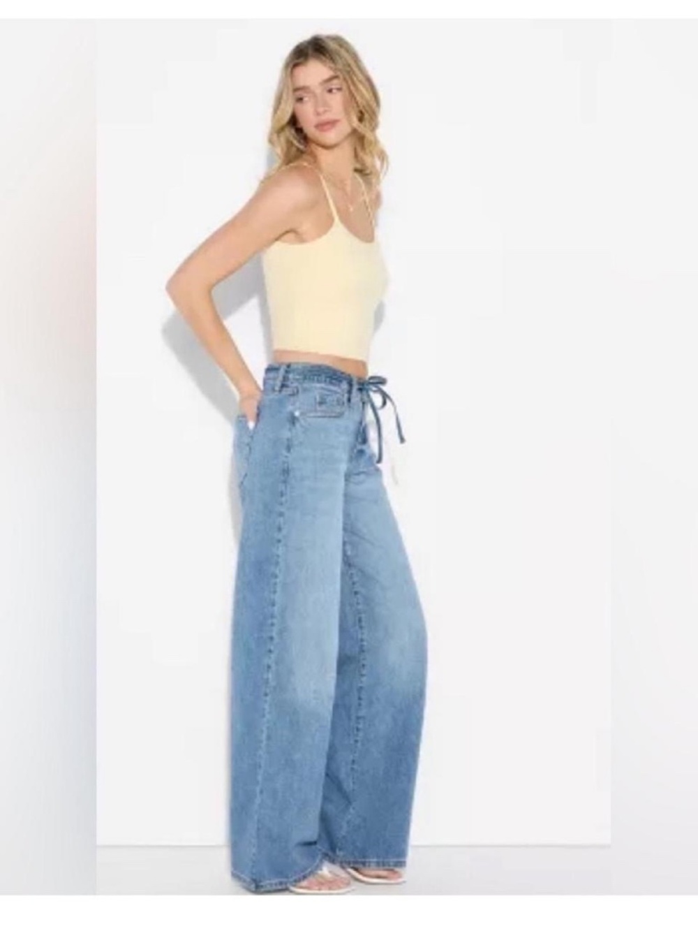 wild fable low rise baggy jean 8/31 rigid denim